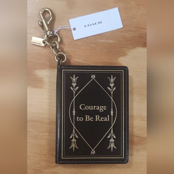 Coach Leather Notebook Bag Charm - Picture 2 of 8